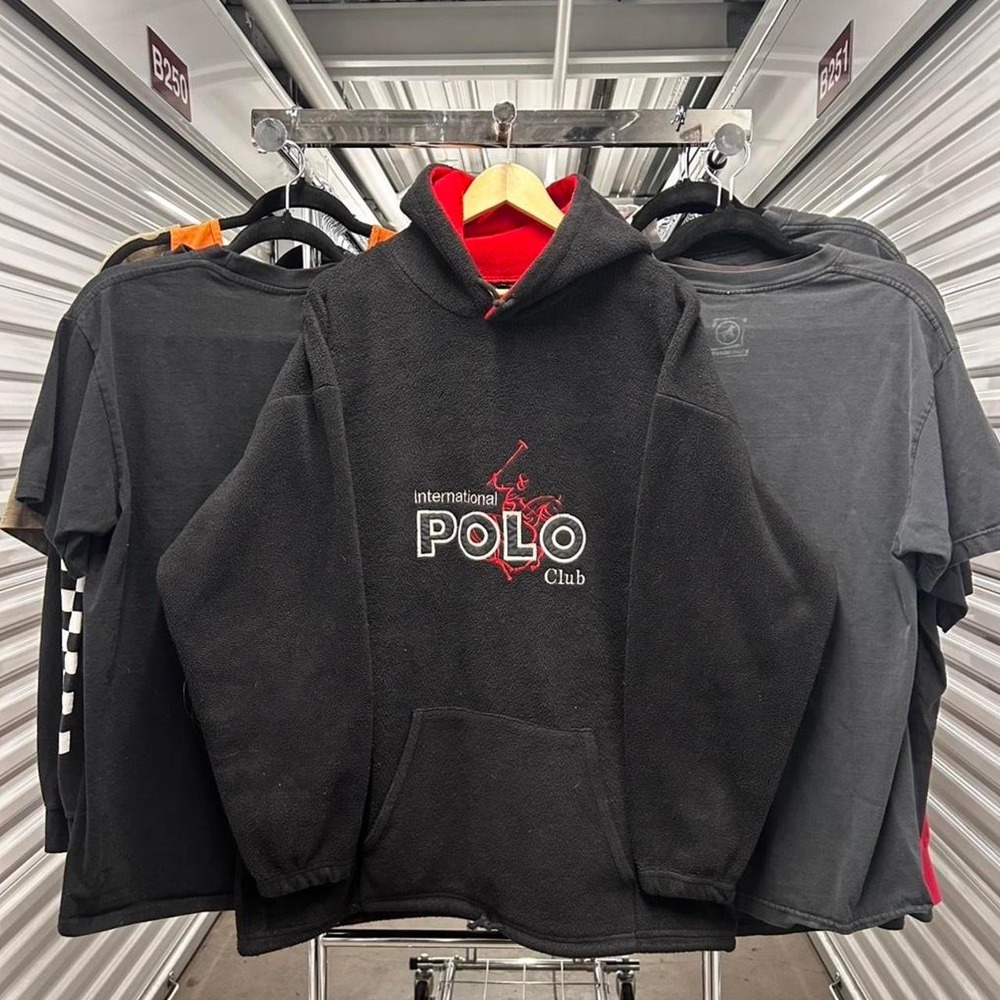 Vintage 90's Polo Ralph Lauren Embroidered Fleece Hoodie